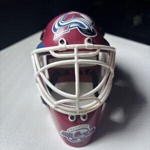 Vintage Riddell Colorado Avalanche 6" Mini Helmet Goalie Mask Hockey NHL 90s